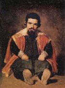 Diego Velazquez A Dwarf Sitting on the Floor oil painting on canvas